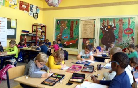 Blick in ein Klassenzimmer2015